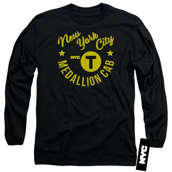 New York City - Nyc Hipster Taxi Tee - Long Sleeve Shirt - XX-Large