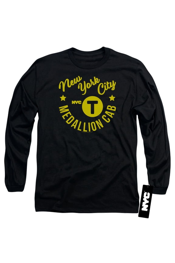 New York City - Nyc Hipster Taxi Tee - Long Sleeve Shirt - XXX-Large