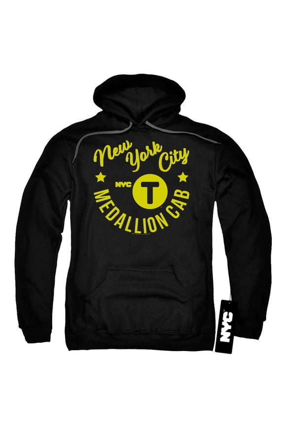 New York City - Nyc Hipster Taxi Tee - Pull-Over Hoodie - X-Large