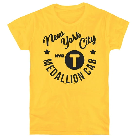 New York City Nyc Hipster Taxi Tee Women's T-Shirt Yellow