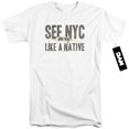 thumbnail image 1 of New York City Nyc Like A Native Adult Tall T-Shirt 18/1 T-Shirt White, 1 of 1