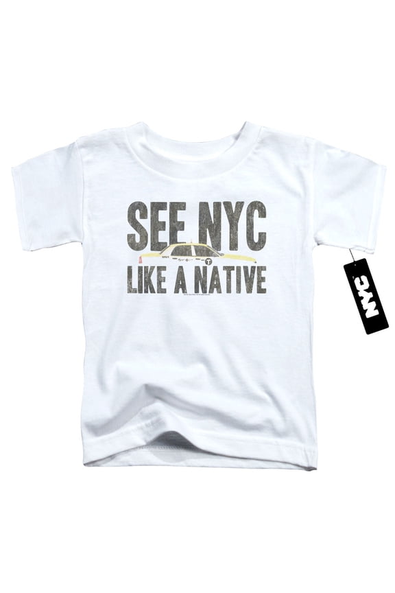 New York City Nyc Like A Native Toddler T-Shirt White