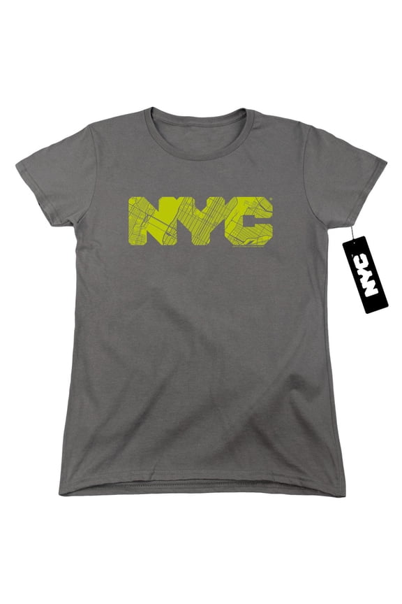 New York City - Nyc Map Fill - Women's Short Sleeve Shirt - X-Large