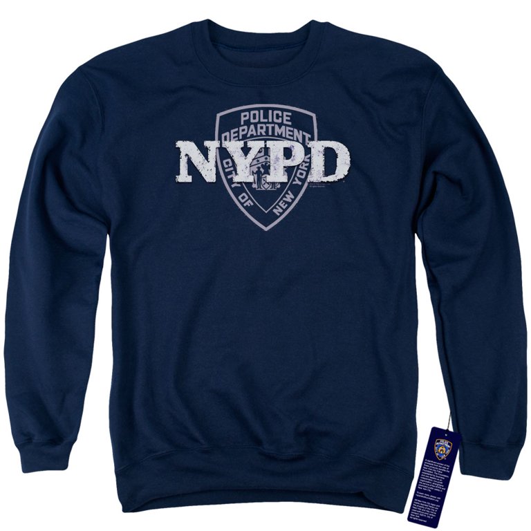 New York City Nypd Adult Crewneck Sweatshirt Navy