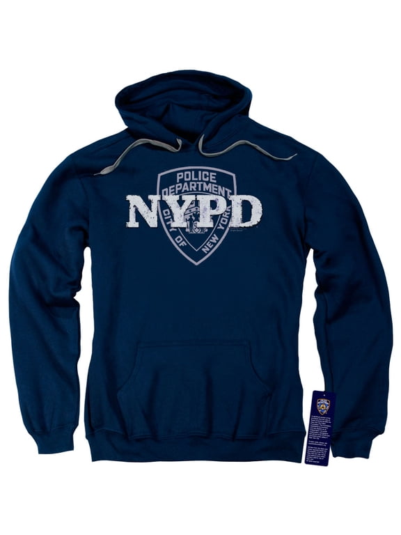 New York City Nypd Adult Pullover Hoodie Sweatshirt Navy