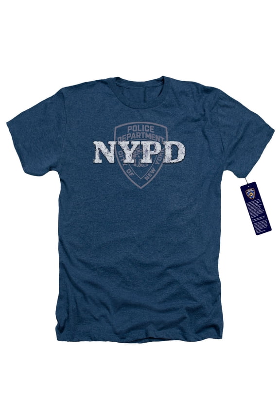 New York City - Nypd - Heather Short Sleeve Shirt - Medium