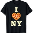 thumbnail image 1 of New York City Pizza Love Gift Big Apple State Souvenir NYC T-Shirt, 1 of 4