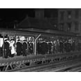 thumbnail image 1 of New York City Police Await The Arrival Of The Last Train On The Soon To Be Demolished Sixth Avenue El. December 4, 1 of 2