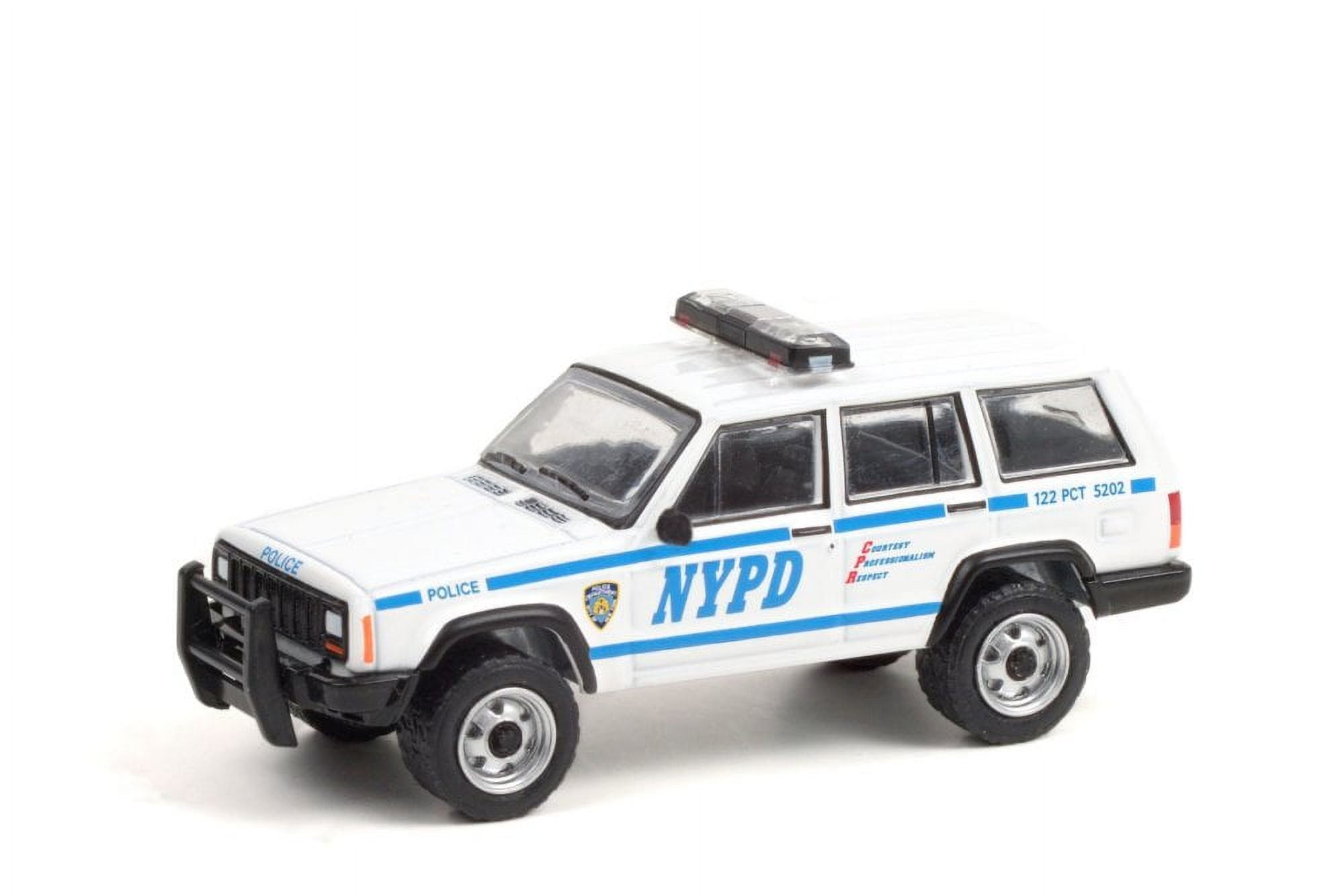 New York City Police Dept 1997 Jeep Cherokee&nbsp;, White and Blue