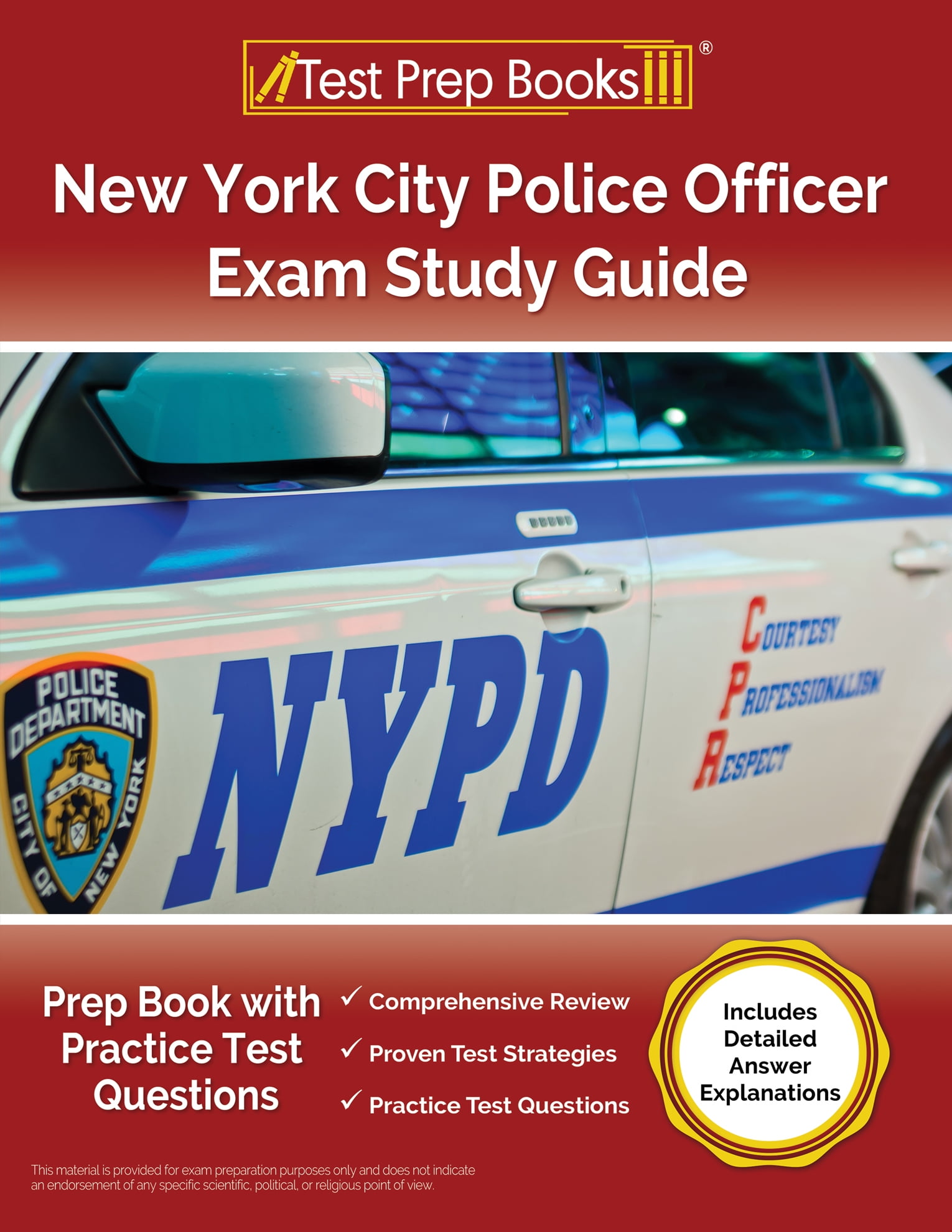 New York City Police Officer Exam Study Guide: Prep Book with Practice ...