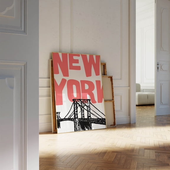 New York City Poster NYC Urban Wall Art Modern Manhattan Apartment Decoration 1 Unframed Paper Print