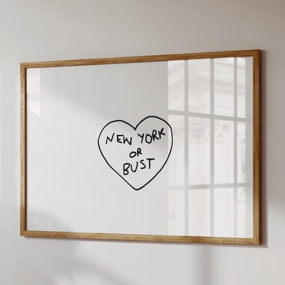 New York City Print: NYC Wall Art, Stretched Canvas 8x10in