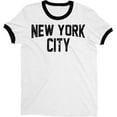 thumbnail image 1 of New York City Ringer Tee White/Black, Distressed, 3XL, 1 of 3