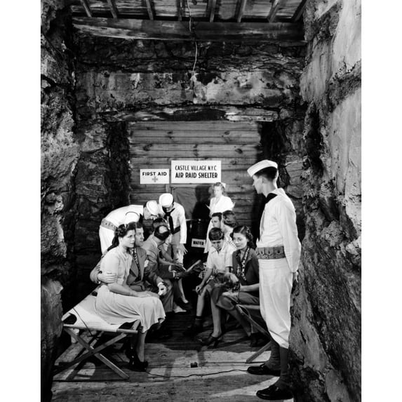 New York City'S' First World War Ii Air Raid Shelter. It Is A Total Bomb-Proof Shelter In A 100 Foot High Solid Rock