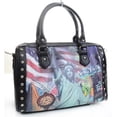 thumbnail image 1 of New York City Scene Printed Fashion Boston Handbag Purse, 1 of 1