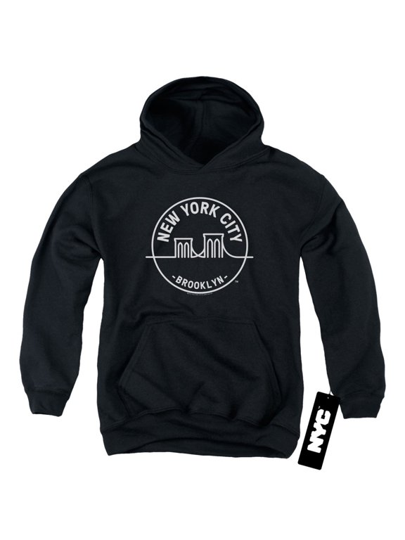 New York City See Nyc Brooklyn Youth Pullover Hoodie Sweatshirt Black