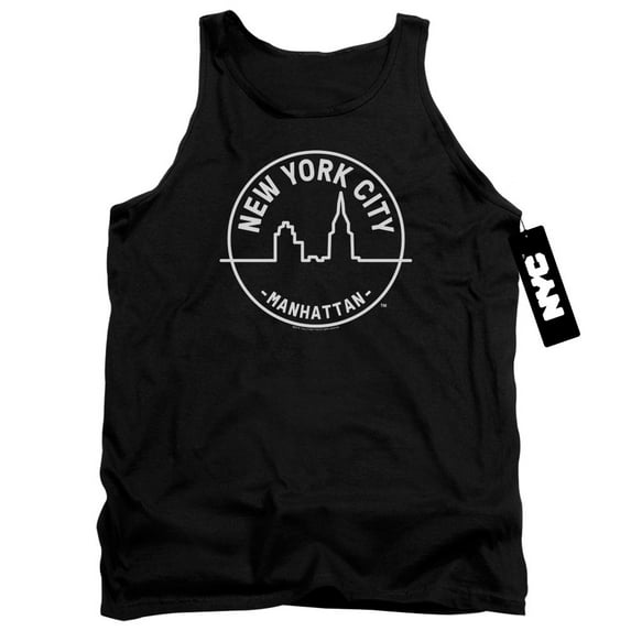 New York City See Nyc Manhattan Adult Tank Top Black