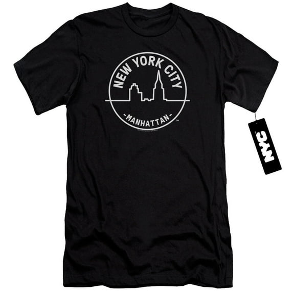 New York City - See Nyc Manhattan - Premium Slim Fit Short Sleeve Shirt - X-Large
