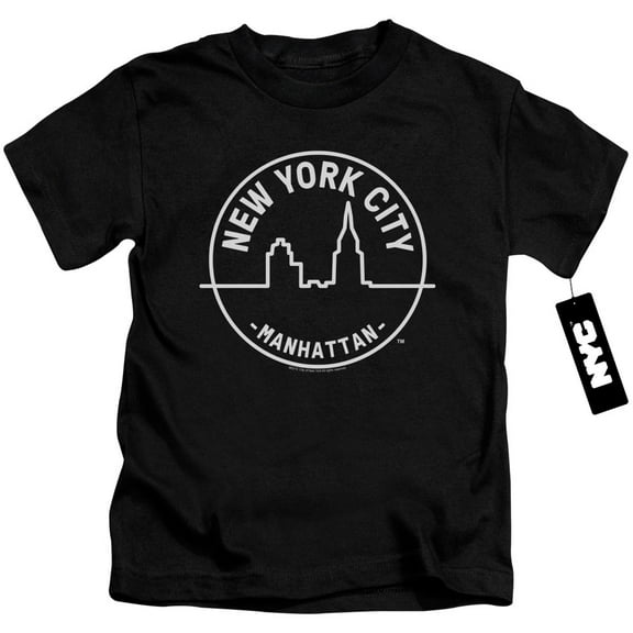 New York City See Nyc Manhattan Youth 18/1 T-Shirt Black