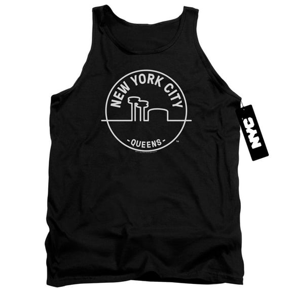 New York City See Nyc Queens Adult Tank Top Black