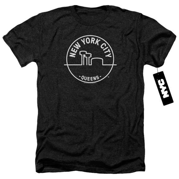 New York City - See Nyc Queens - Heather Short Sleeve Shirt - Medium