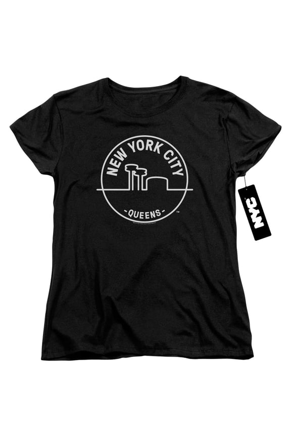 New York City See Nyc Queens Women's T-Shirt Black