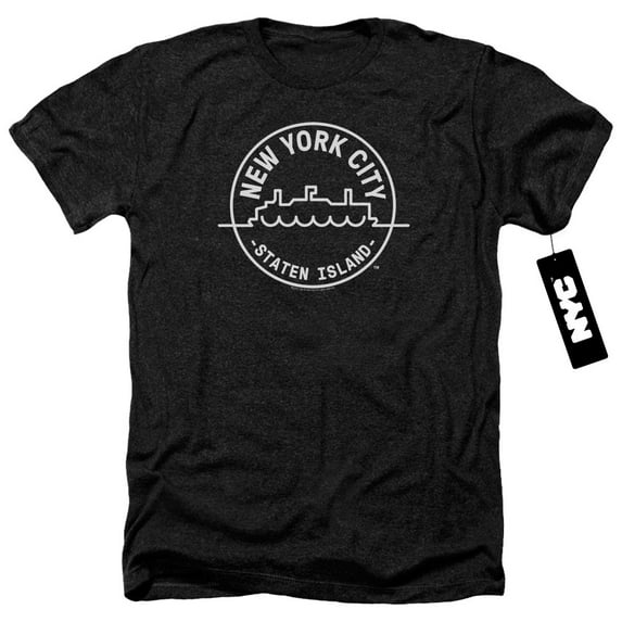 New York City - See Nyc Staten Island - Heather Short Sleeve Shirt - XX-Large