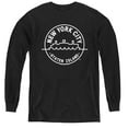 thumbnail image 1 of New York City See Nyc Staten Island Youth Long Sleeve T-Shirt Tee Black, 1 of 1