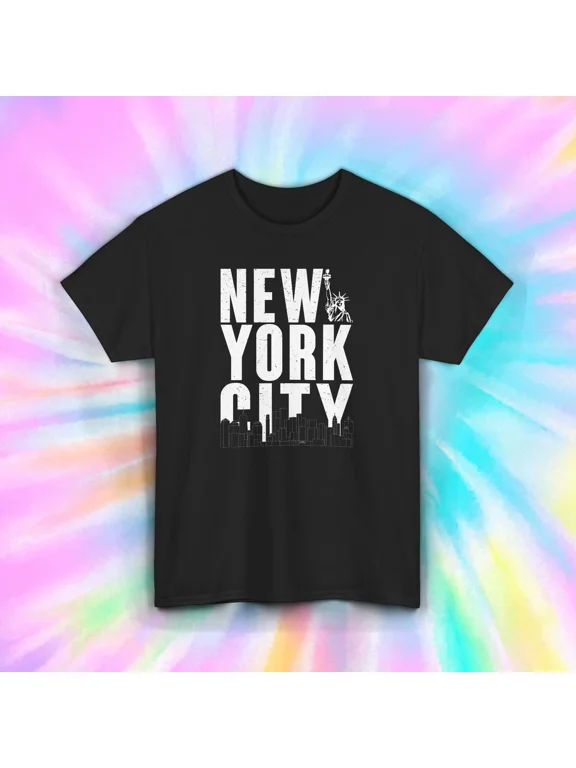 New York City Shirt Nyc Skyline Statue Liberty Travel