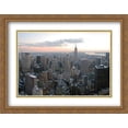 thumbnail image 1 of New York City Skyline 2x Matted 36x28 Large Gold Ornate Framed Art Print by The Cityscape Art Print Series, 1 of 2