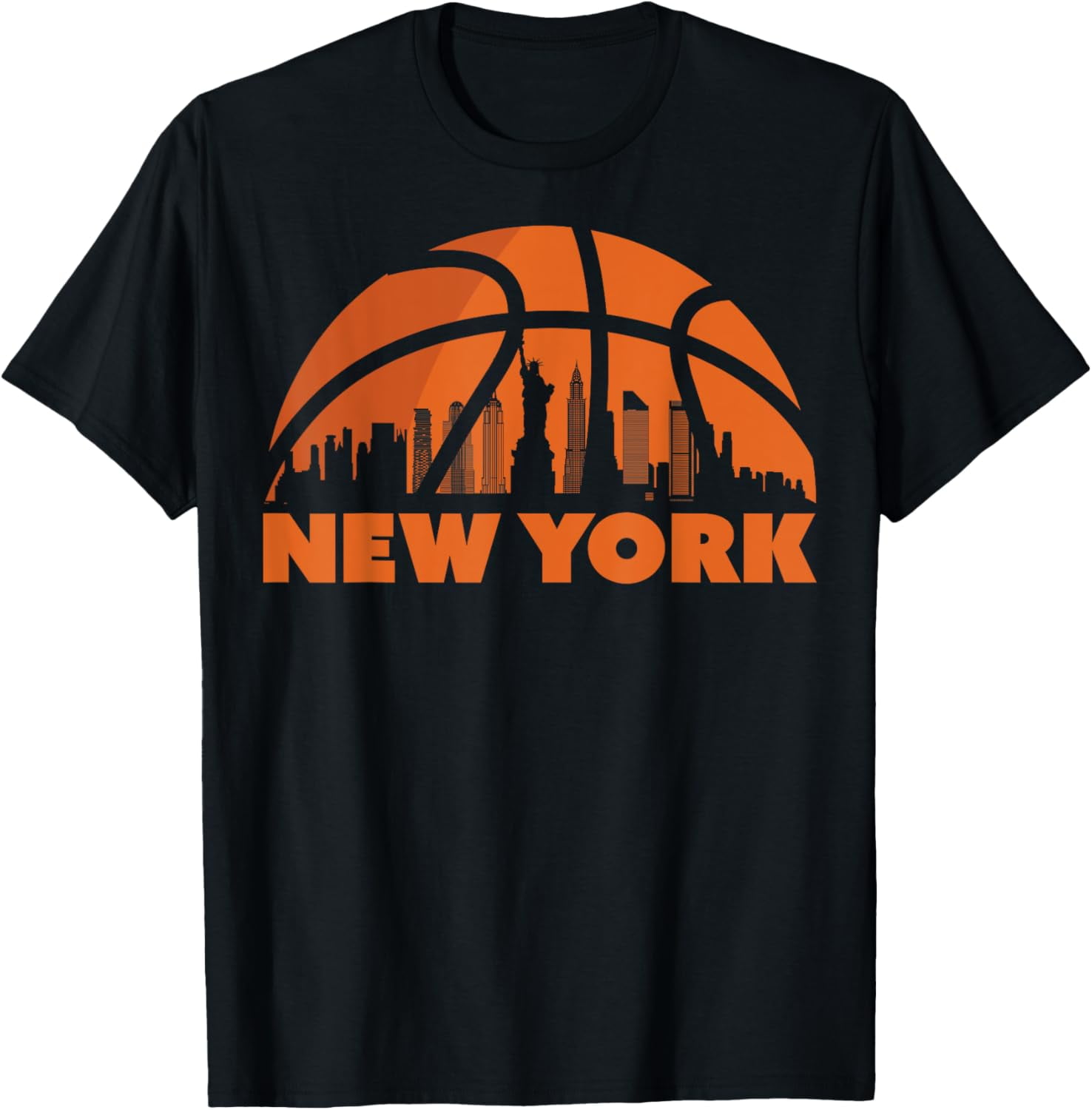 New York City Skyline Basketball TShirt