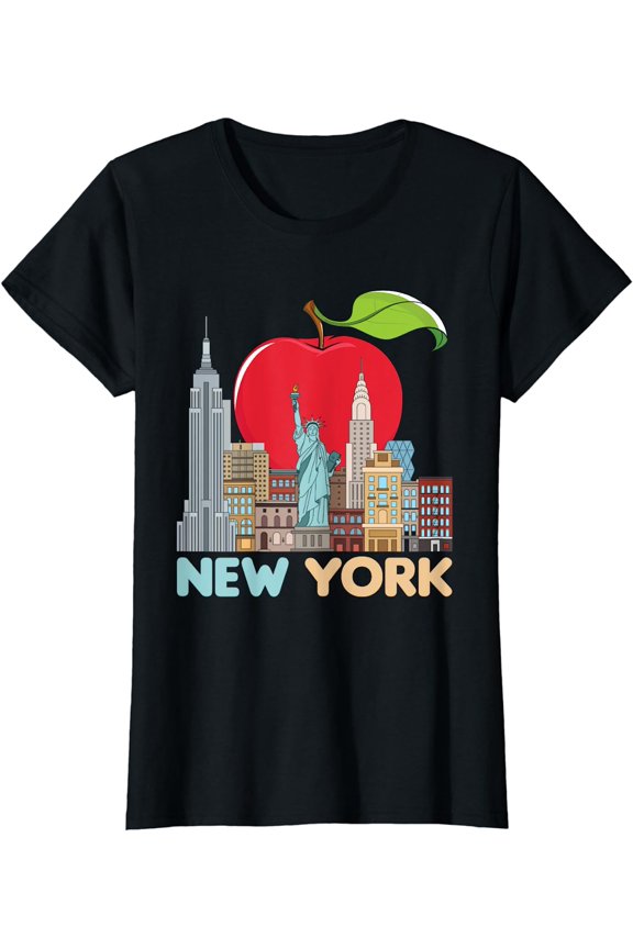 New York City Skyline Gift Big Apple State Souvenir NYC T-Shirt
