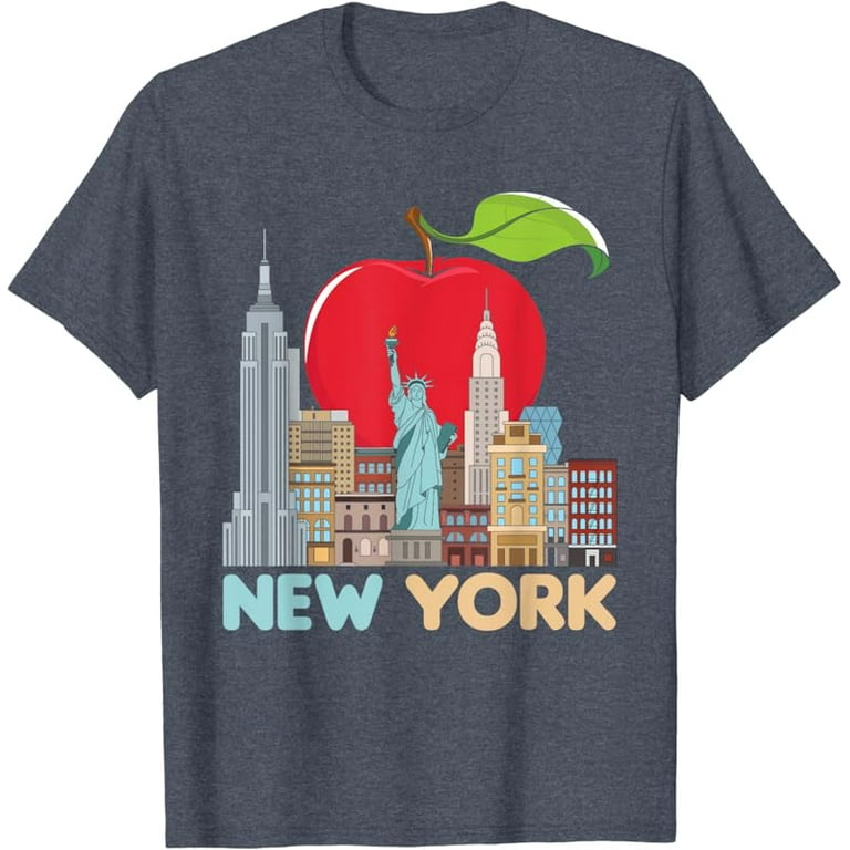 New York City Manhattan Skyline - Tee For Big Apple Lovers New York City Manhattan Skyline - Tee For Big Apple Lovers