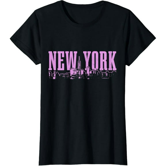 New York City Skyline NY Vintage NYC Women Girls T-Shirt