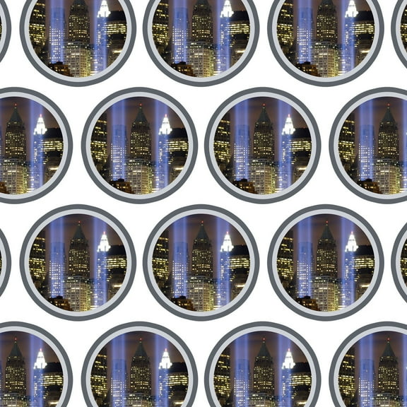 New York City Skyline Sky Lights Premium Gift Wrap Wrapping Paper Roll