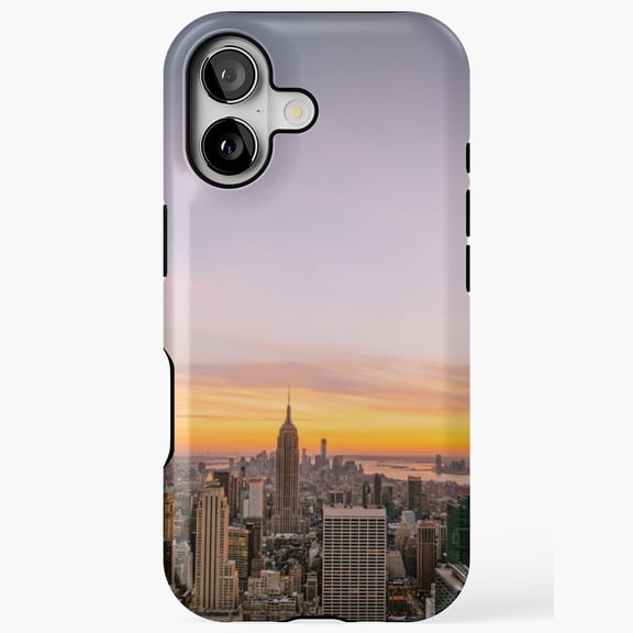 New York City Skyline Sunset Skyscraper View Case iPhone 17 11 12 13 14 15 16 Pro Max