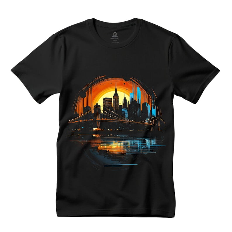New York City Skyline T-Shirt: Embrace Urban Elegance - Walmart.com