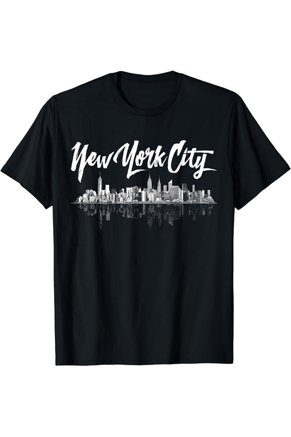 New York City Skyline T-Shirt Souvenirs for Women Men & Kids
