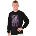 thumbnail image 1 of New York City Skyscraper Graffiti Long Sleeve TShirt Men Women Brisco Brands S, 1 of 5