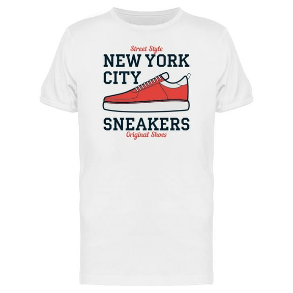 New York City Sneakers  T-Shirt Men -Image by Shutterstock, Male Medium