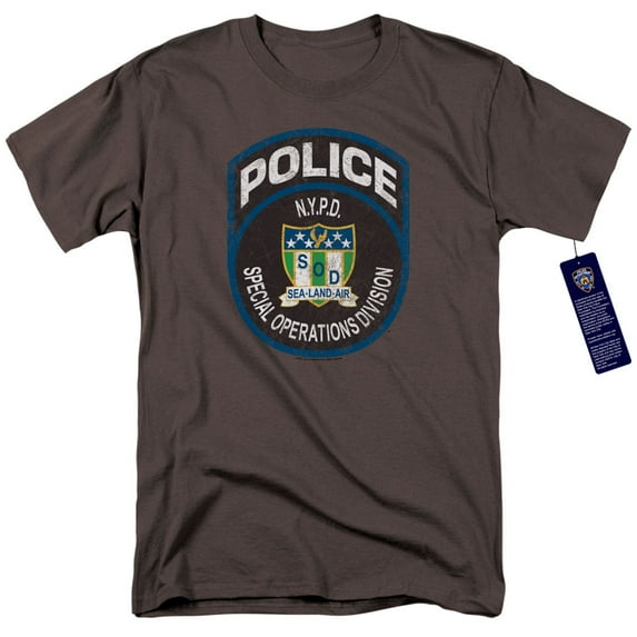 New York City Special Ops Adult 18/1 T-Shirt Charcoal