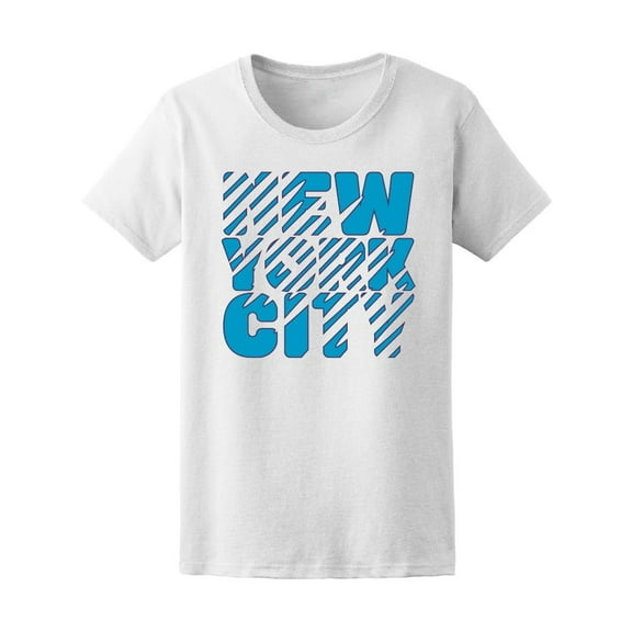 "New York City" Striped Quote T-Shirt Men -Image by Shutterstock, Male Medium