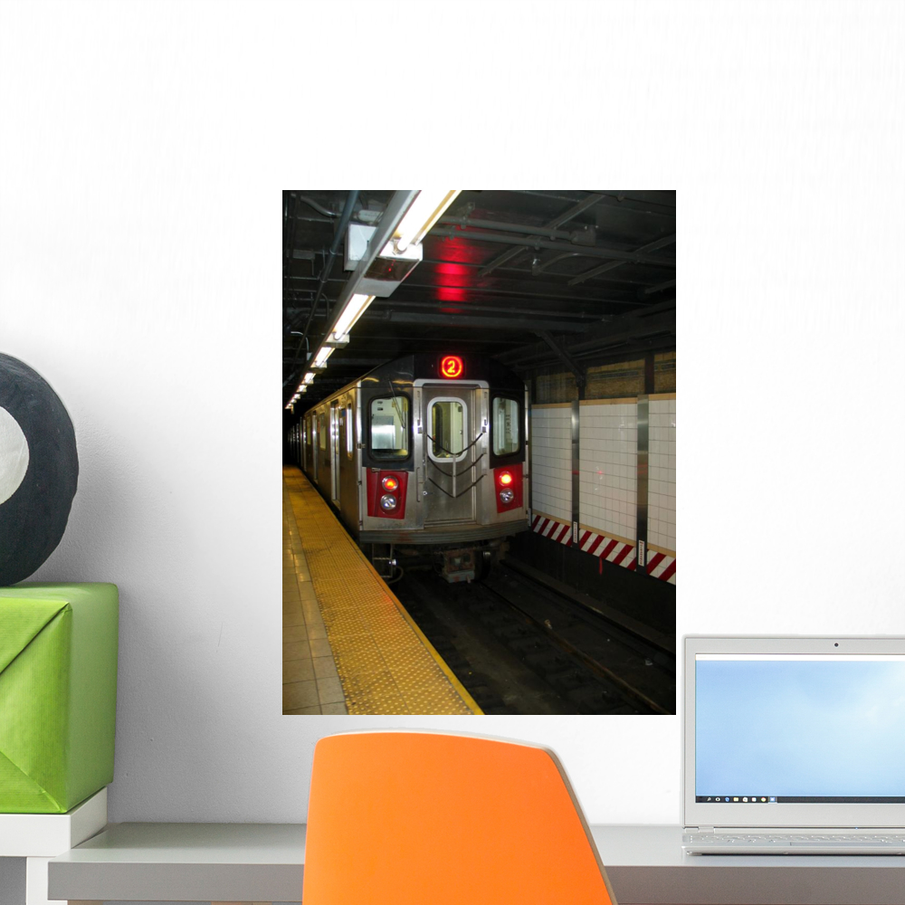 New York City Subway Wall Mural by Wallmonkeys Peel and Stick Graphic ...