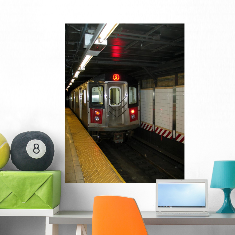 New York City Subway Wall Mural by Wallmonkeys Peel and Stick Graphic ...