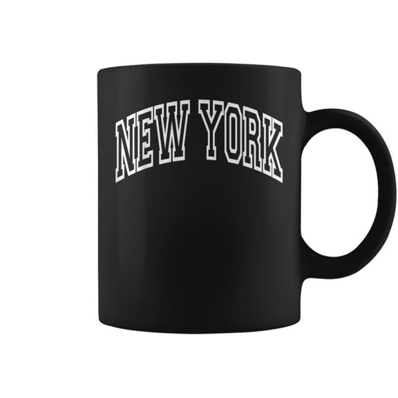 New York City Text Coffee Mugs