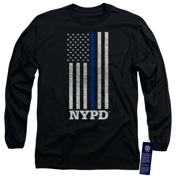 New York City - Thin Blue Line - Long Sleeve Shirt - Large