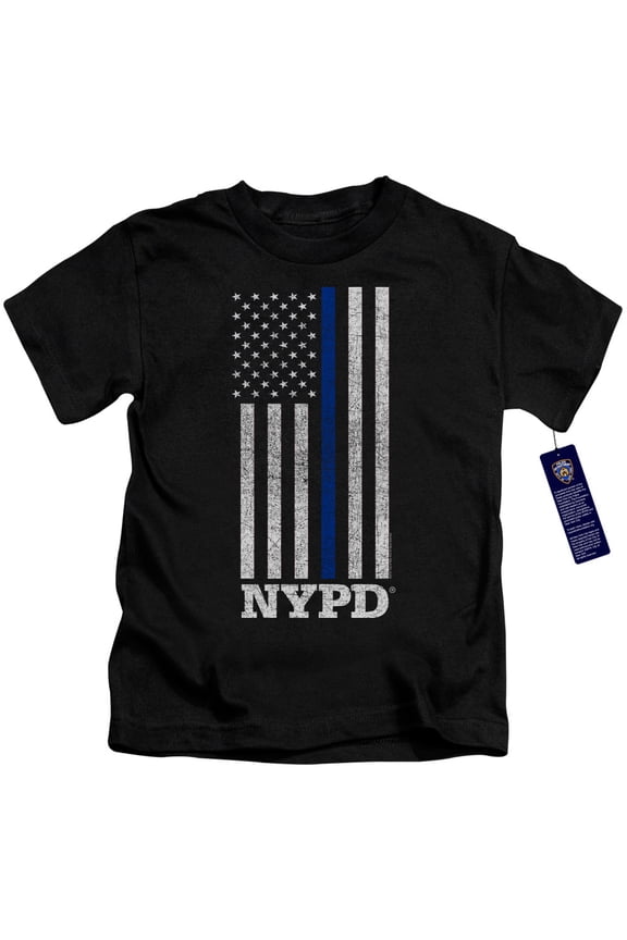 New York City Thin Blue Line Youth 18/1 T-Shirt Black