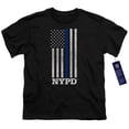 thumbnail image 1 of New York City Thin Blue Line Youth 18/1 T-Shirt Black, 1 of 1