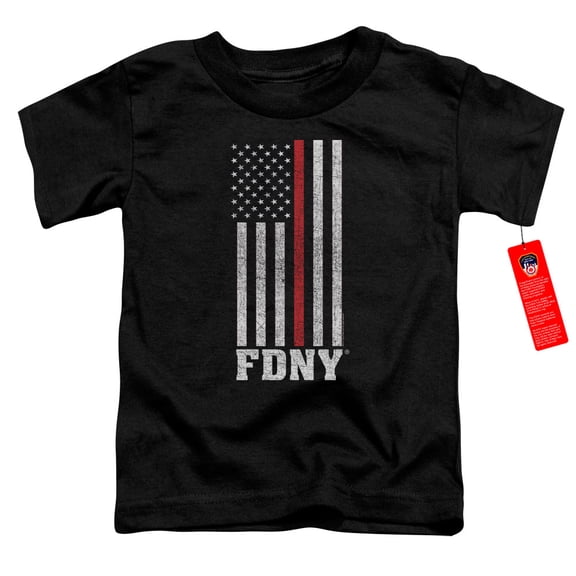 New York City Thin Red Line Toddler T-Shirt Black
