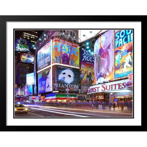 New York City Times Square 20x23 Framed and Double Matted Photo